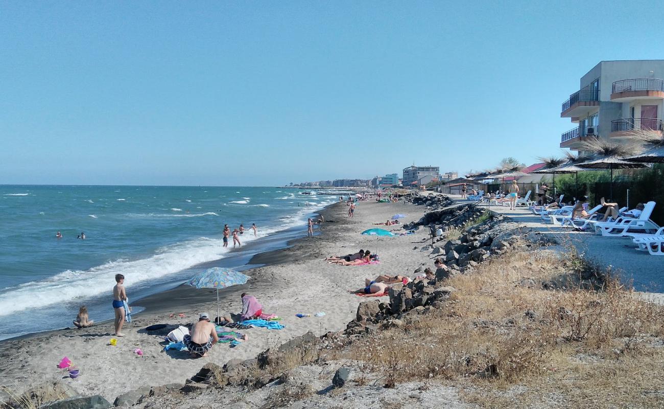 Foto af Anhialo beach med grå fin sten overflade