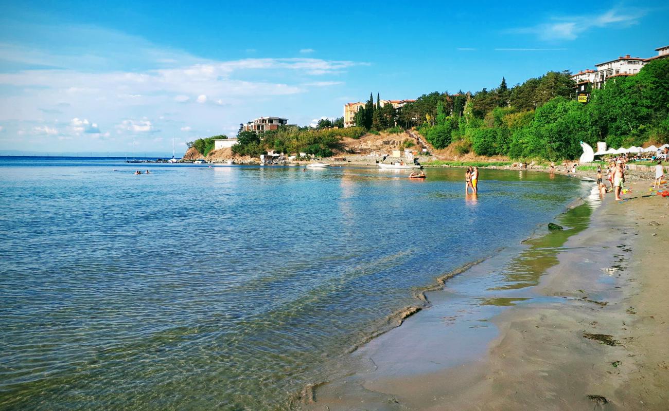 Foto af Zlatna ribka beach med lys sand overflade