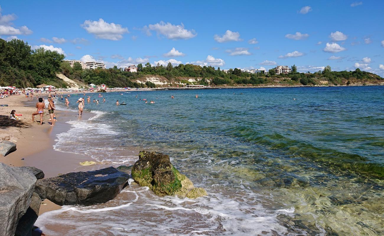 Foto af Tsarevo central med lys fint sand overflade