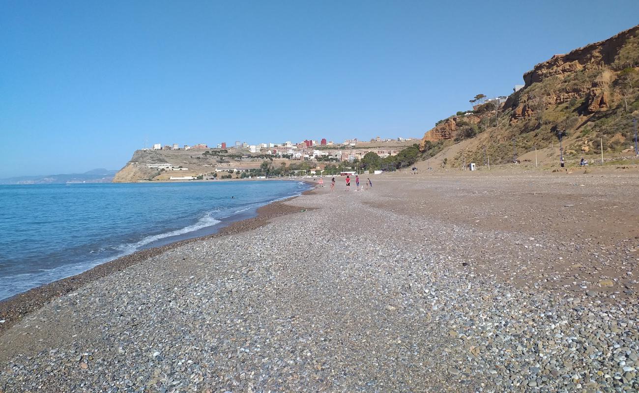 Foto af La Plage B'hira med lyst sand & sten overflade