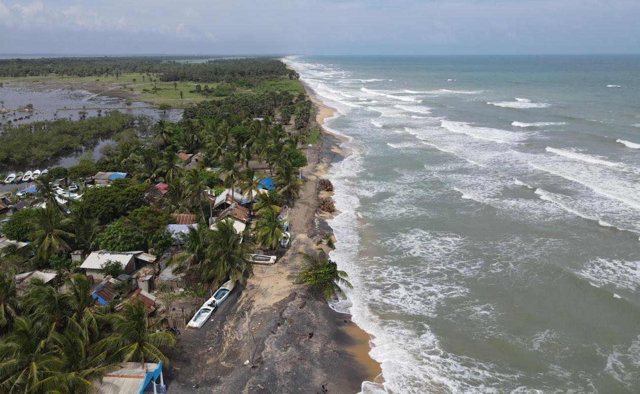 Foto af Black Sand Beach med sort sand overflade