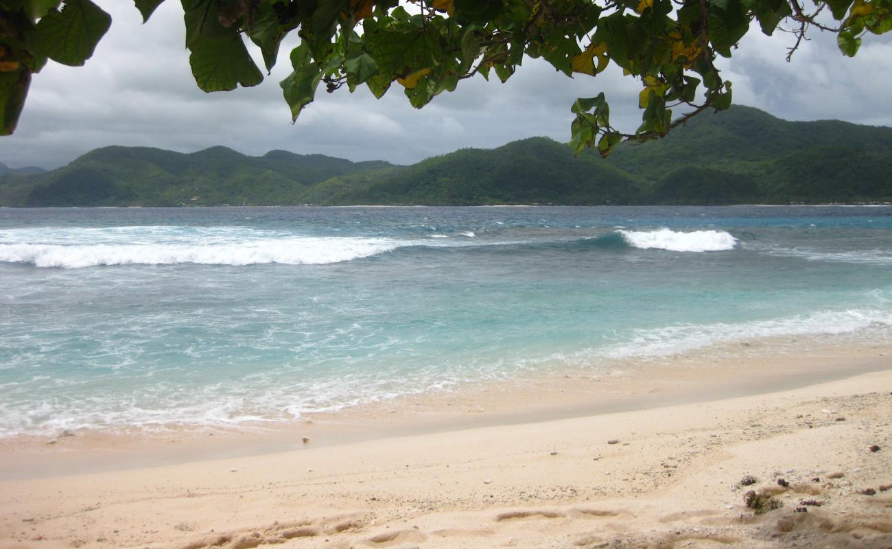 Foto af Aunu'u Beach med let sand og småsten overflade