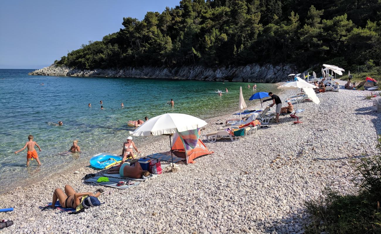 Foto af Huboka beach med let sten overflade