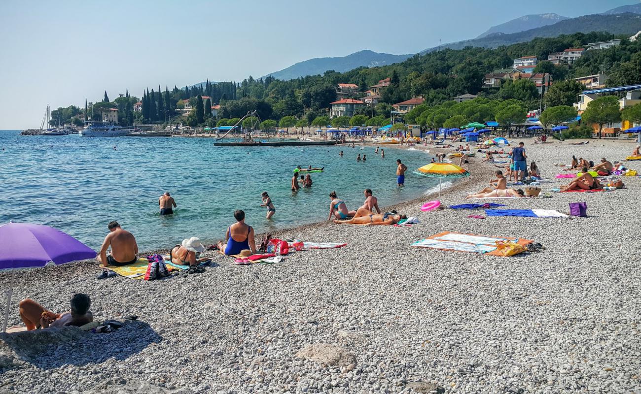 Foto af Icici beach med grå sten overflade