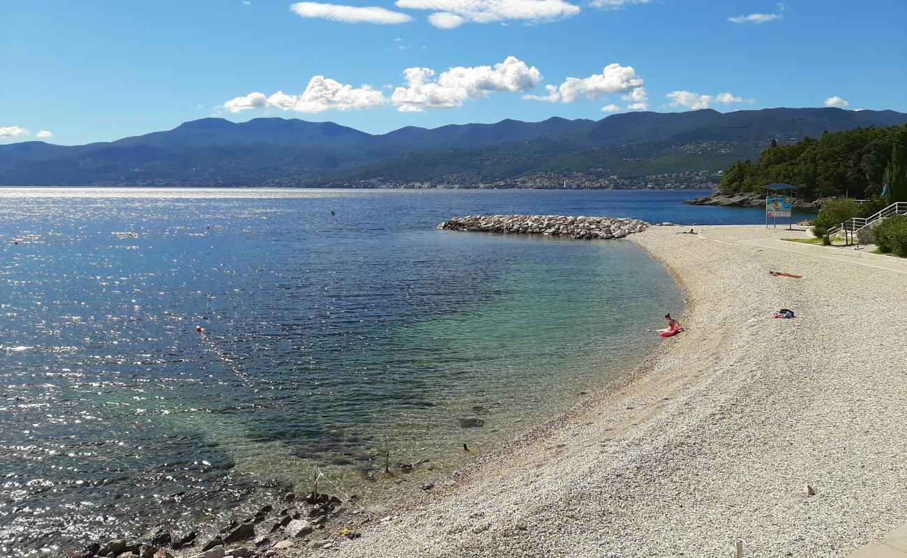 Foto af Ploce beach med brun fin sten overflade