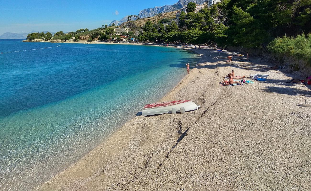 Foto af Plisivac Strand med let fin sten overflade