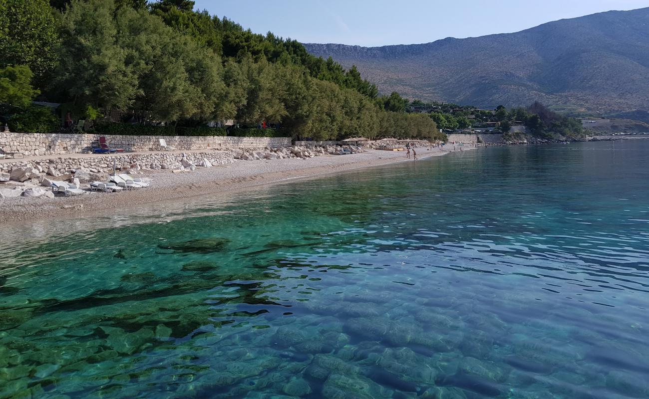 Foto af Trstenica II beach med grå fin sten overflade