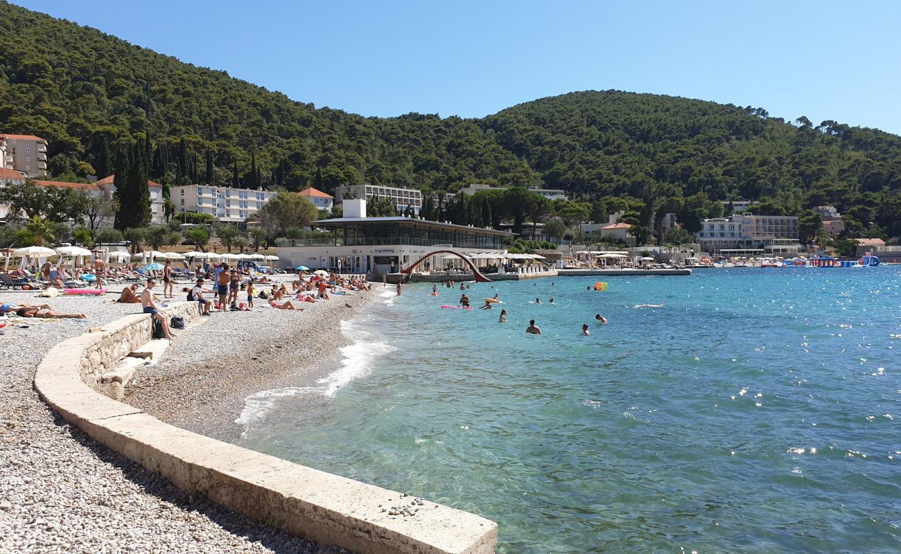 Foto af Uvala Lapad beach med let fin sten overflade