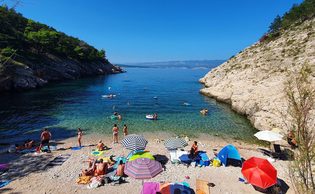 Foto af beach Kozica med let sten overflade