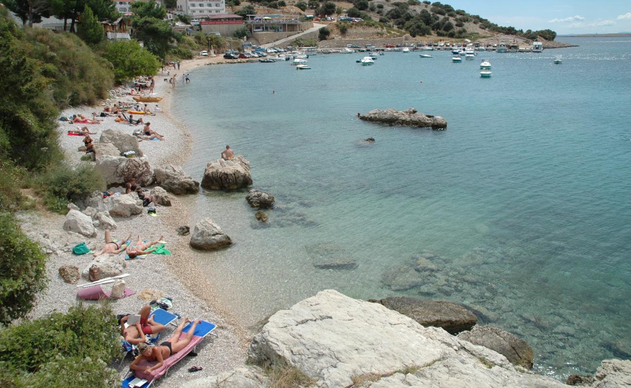 Foto af Stara Baska beach med hvid sten overflade