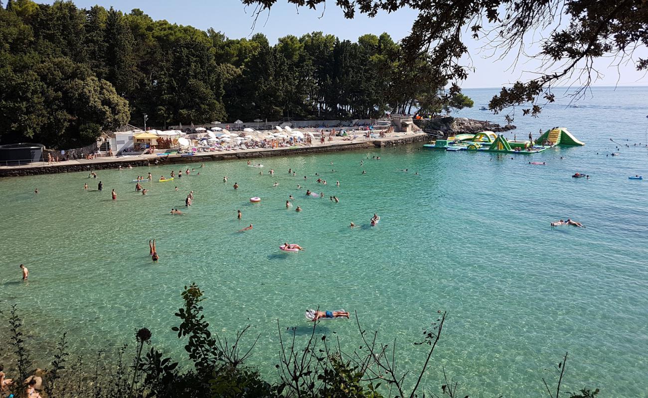 Foto af Drazica beach med grå fin sten overflade