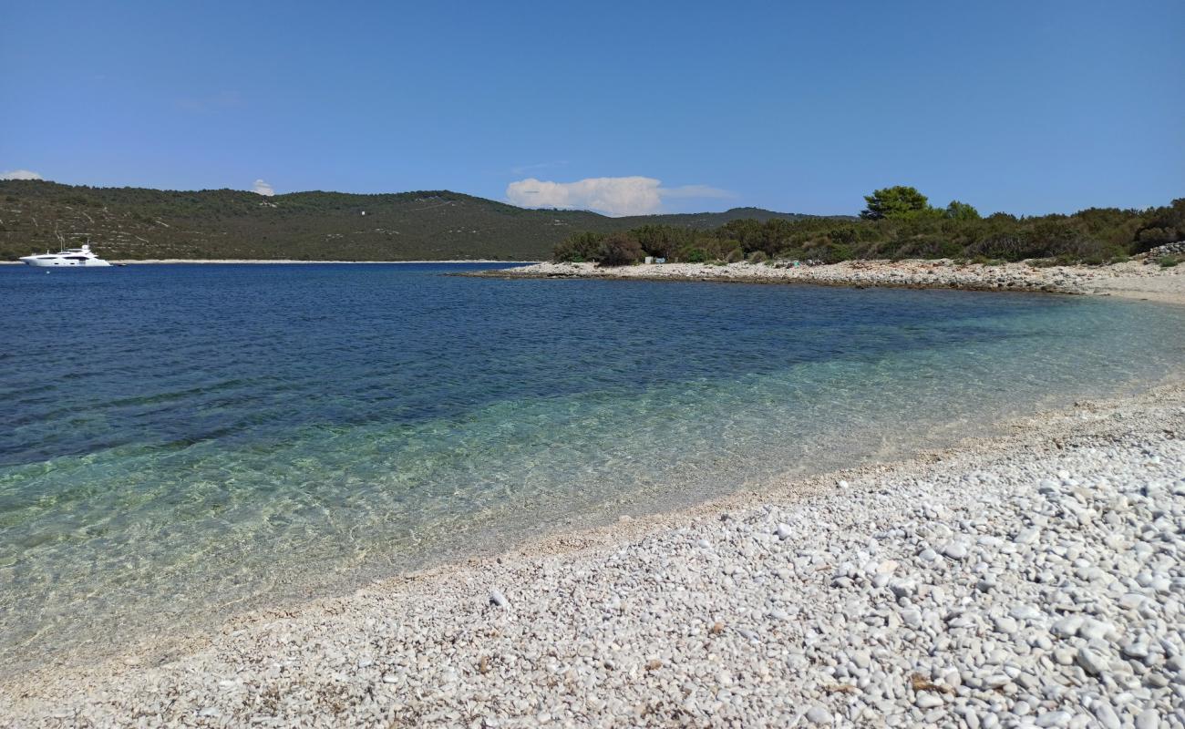 Foto af Lopata beach med hvid sten overflade