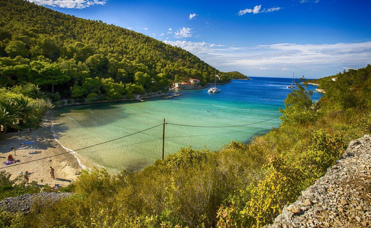 Foto af Stoncica beach med lys sand overflade