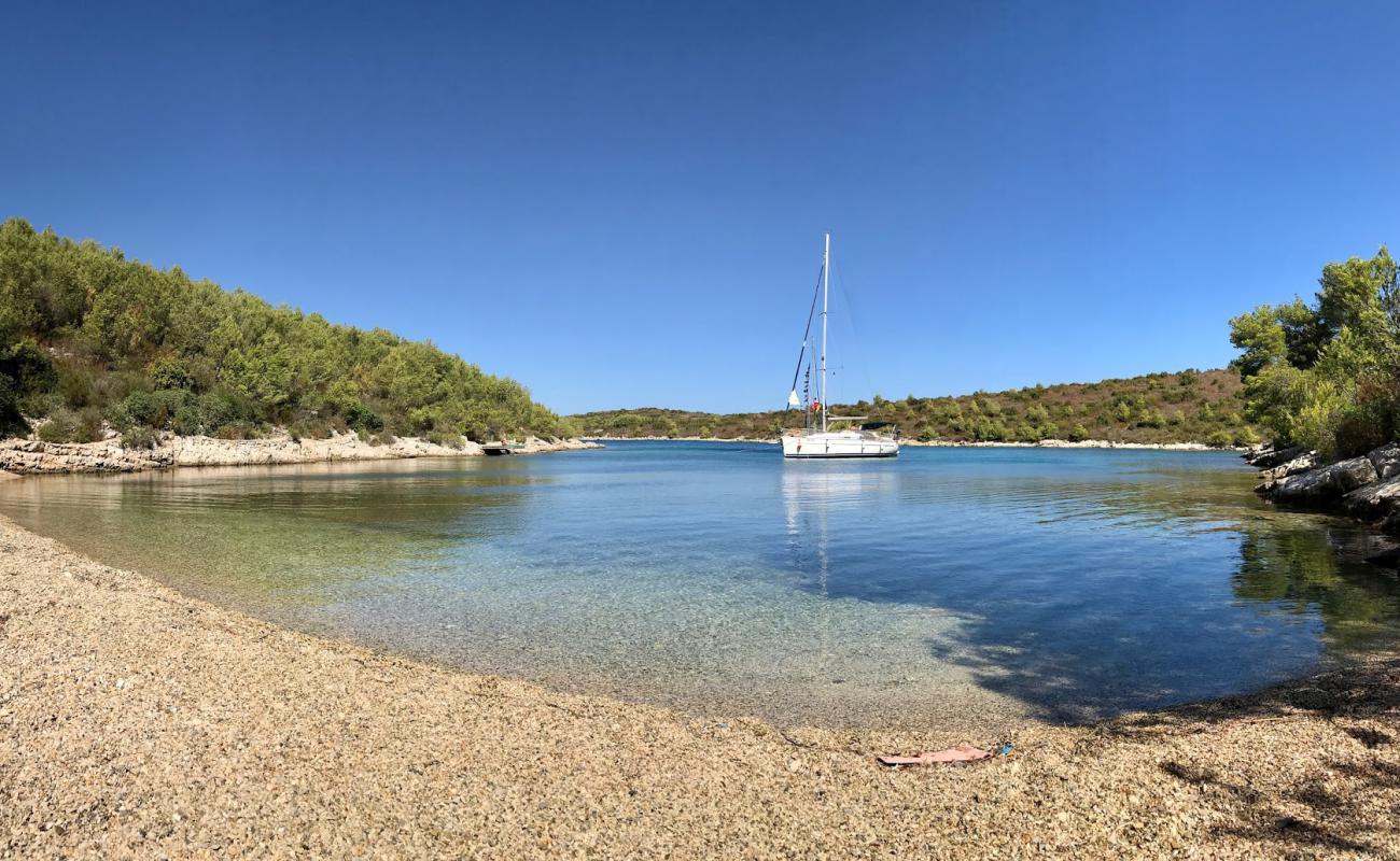 Foto af Dijana beach med grå fin sten overflade