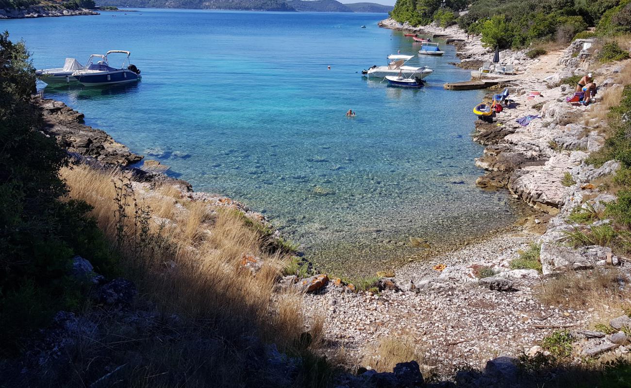 Foto af Strasincica beach med let sten overflade