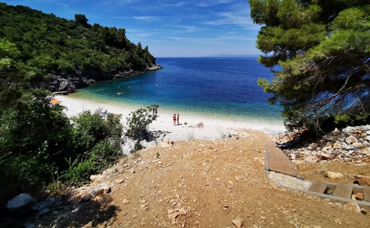 Foto af Vaja Bay med hvid sten overflade