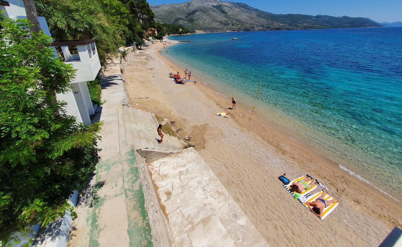 Foto af Trstenica beach med let fin sten overflade