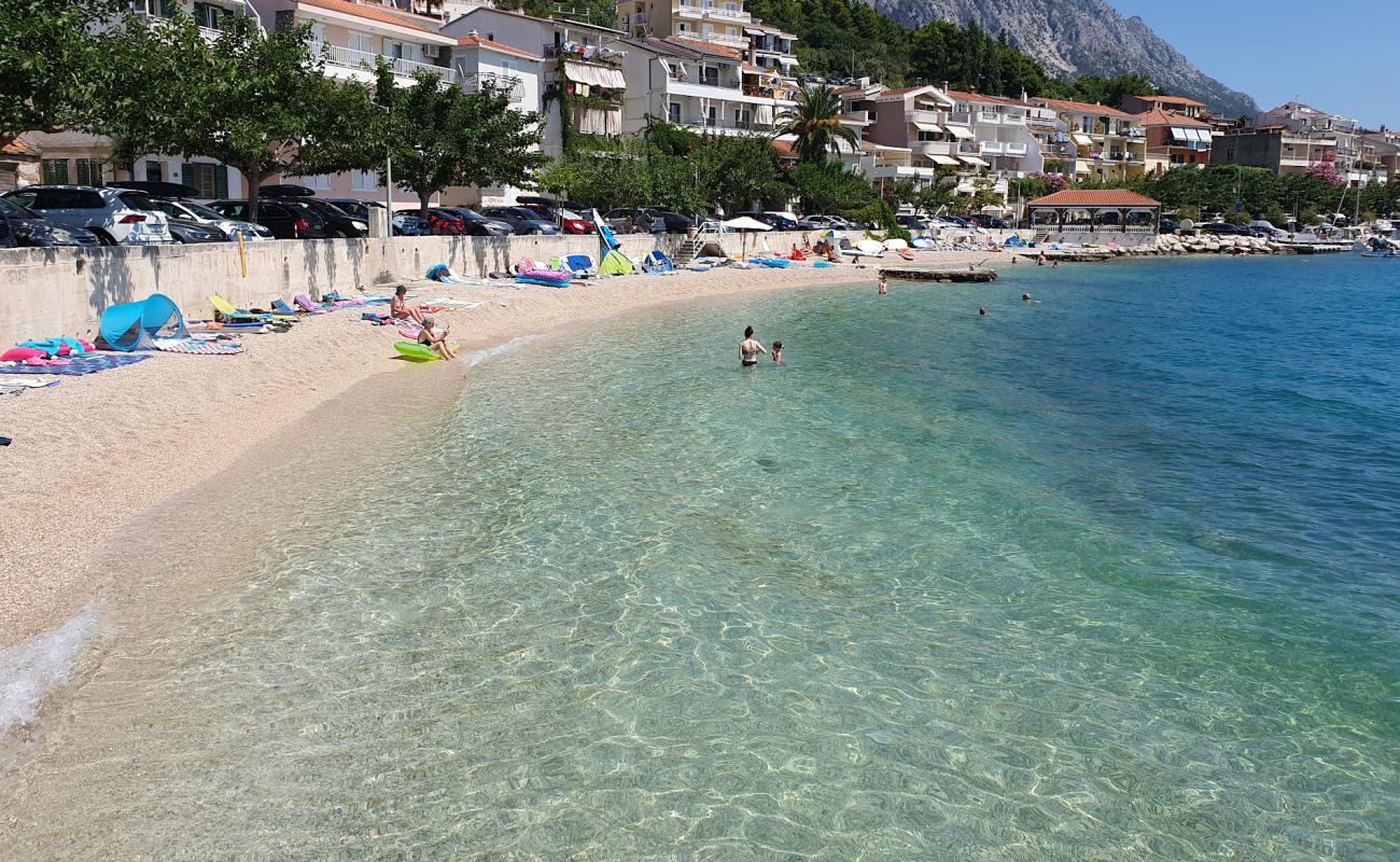 Foto af Beach Caklje med let fin sten overflade