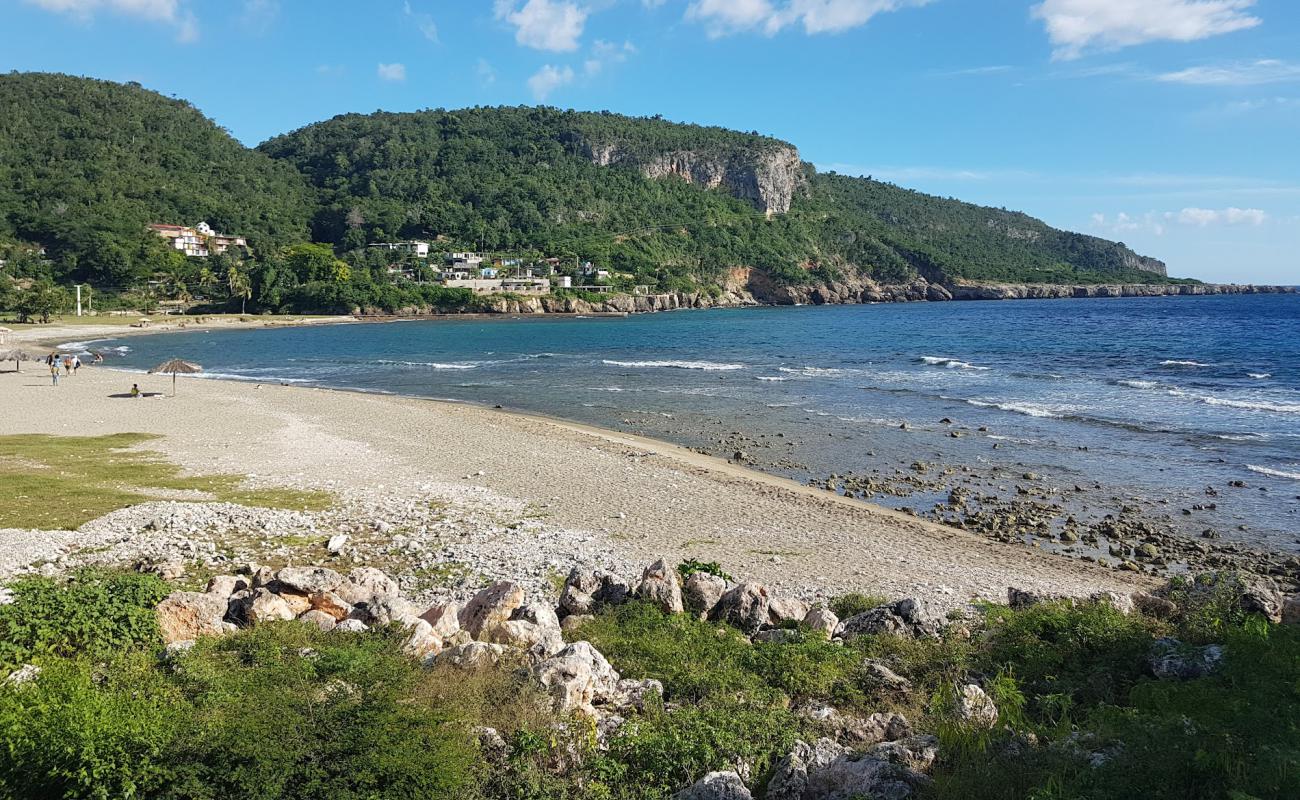 Foto af Playa de Siboney med let sten overflade