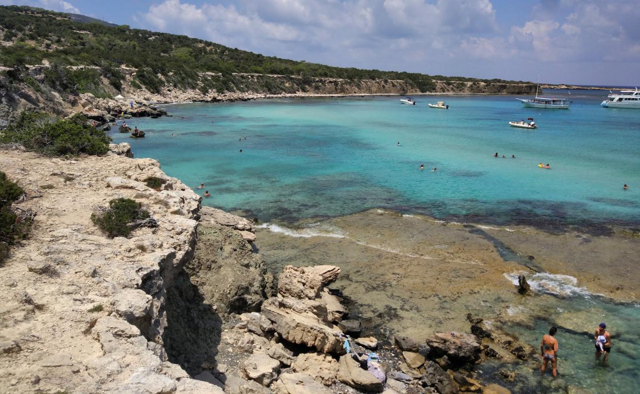 Foto af Blue Lagoon Strand med lys fint sand overflade