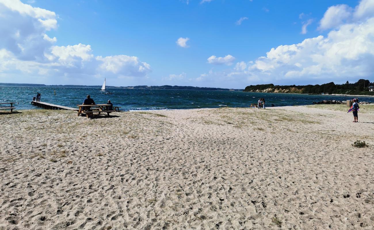 Foto af Fluepapiret Strand med lys sand overflade