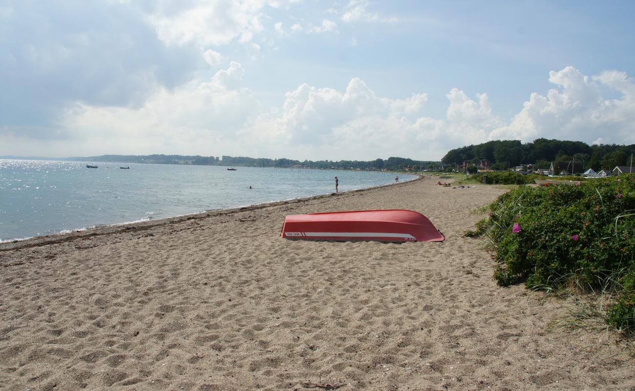 Foto af Hejsager Strand med lys sand overflade