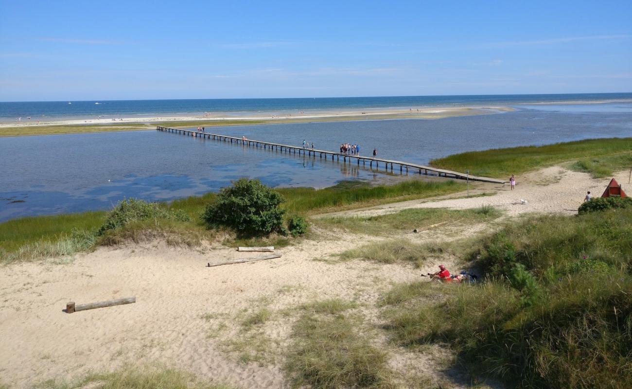 Foto af Øster Hurup Strand med lys sand overflade