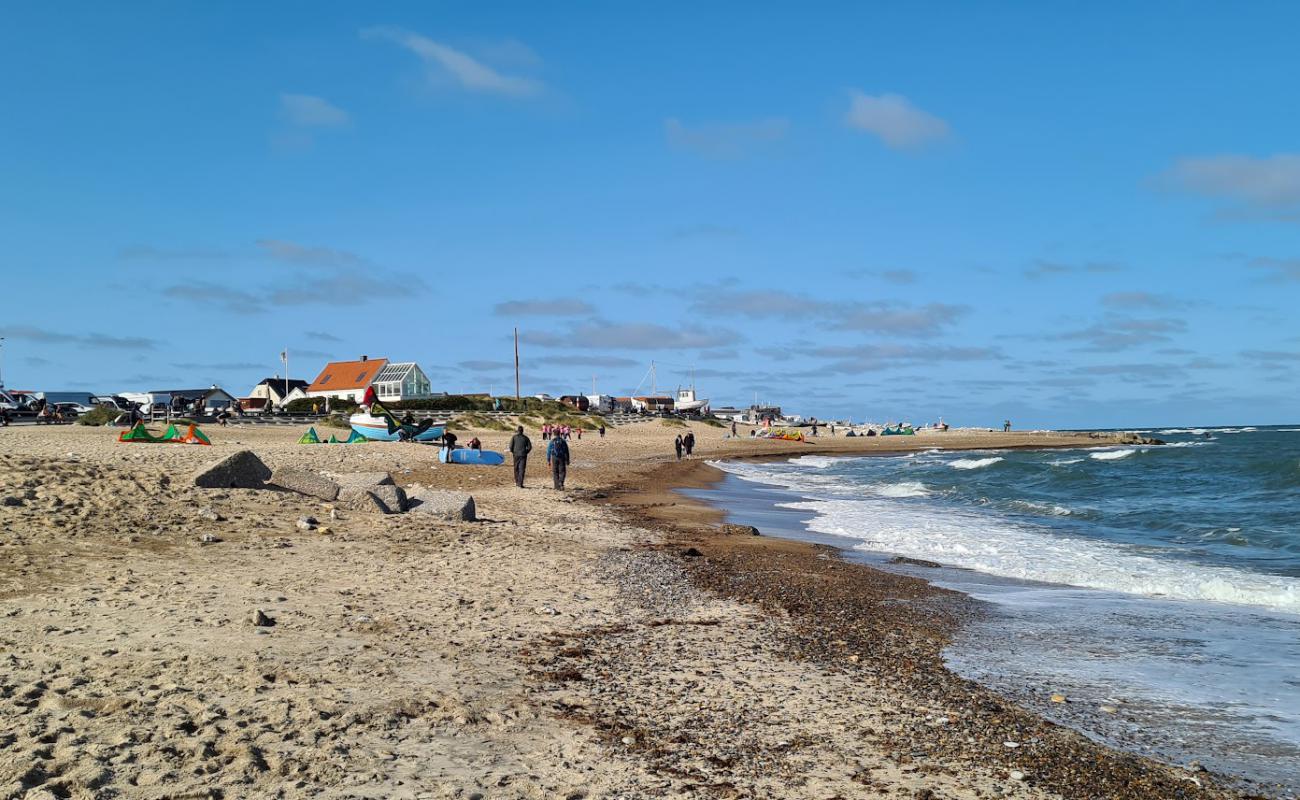 Foto af Klitmøller Strand med let sand og småsten overflade