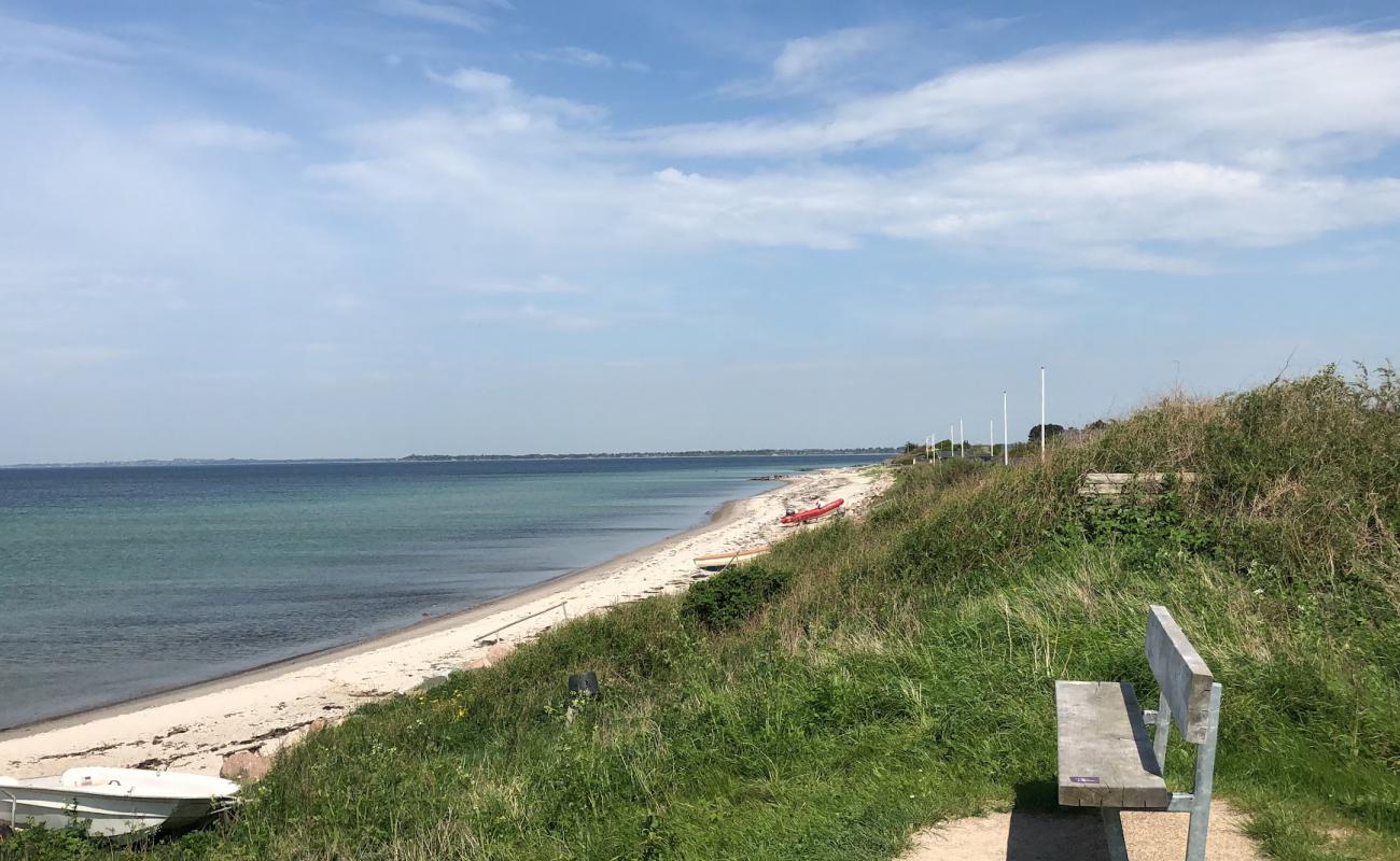 Foto af Svenstrup Strand med lys sand overflade