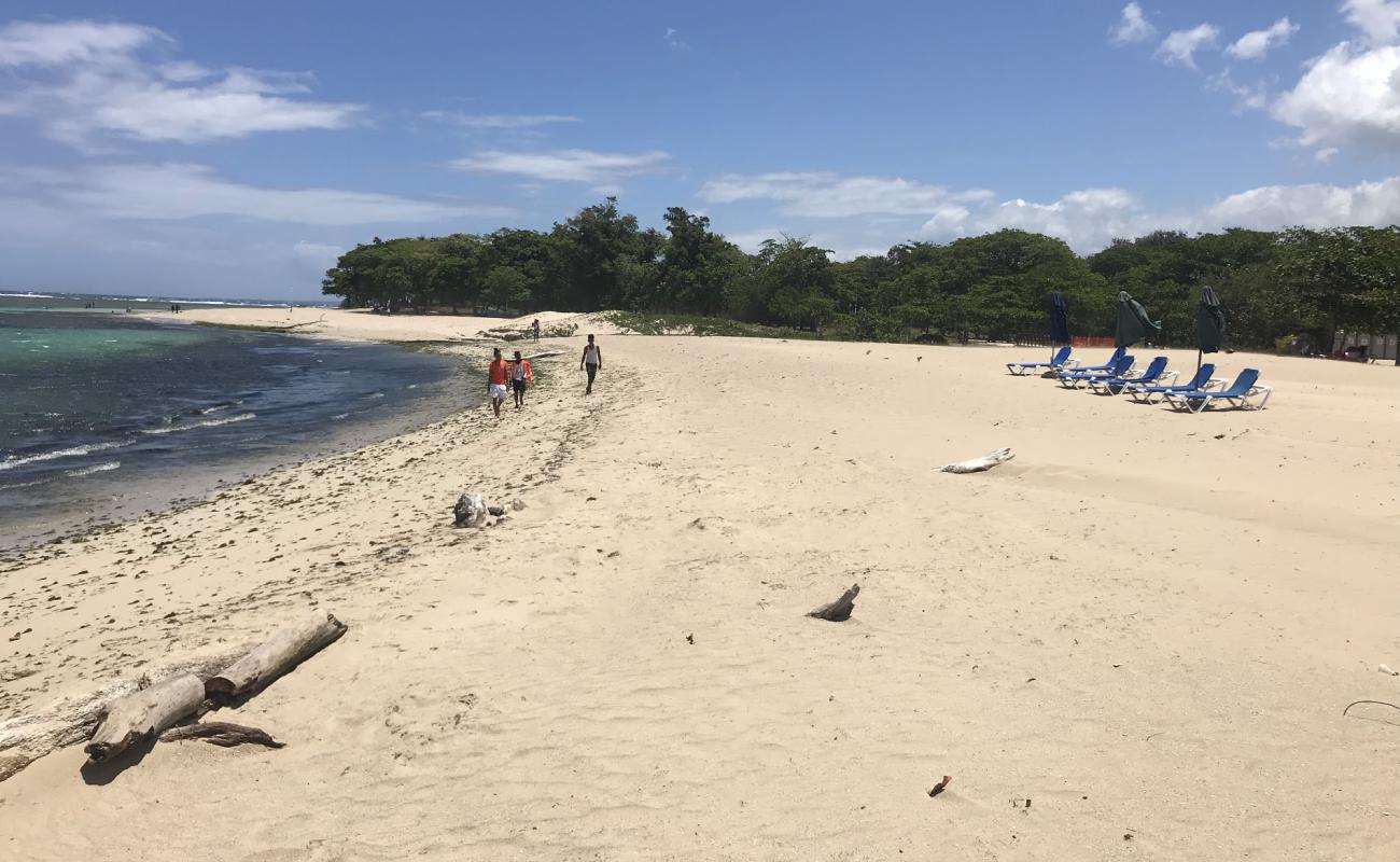 Foto af Long beach med lys sand overflade