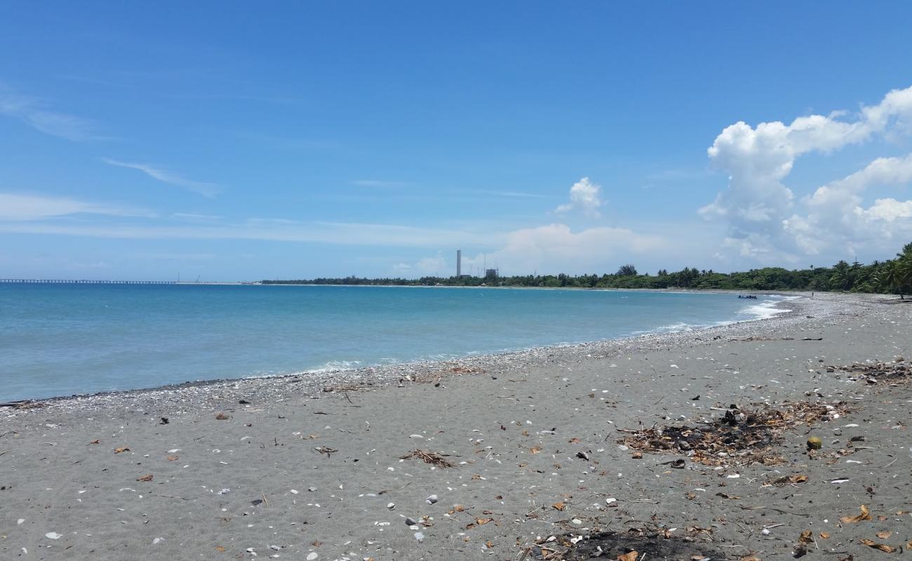 Foto af Nizao beach med grå sand overflade