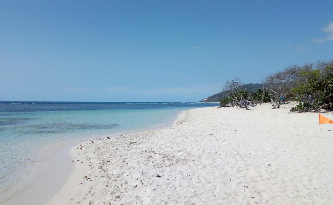 Foto af La Caobita beach med lys fint sand overflade