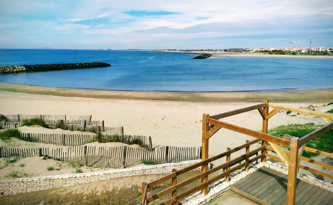 Foto af Plage du Lazaret med lys fint sand overflade