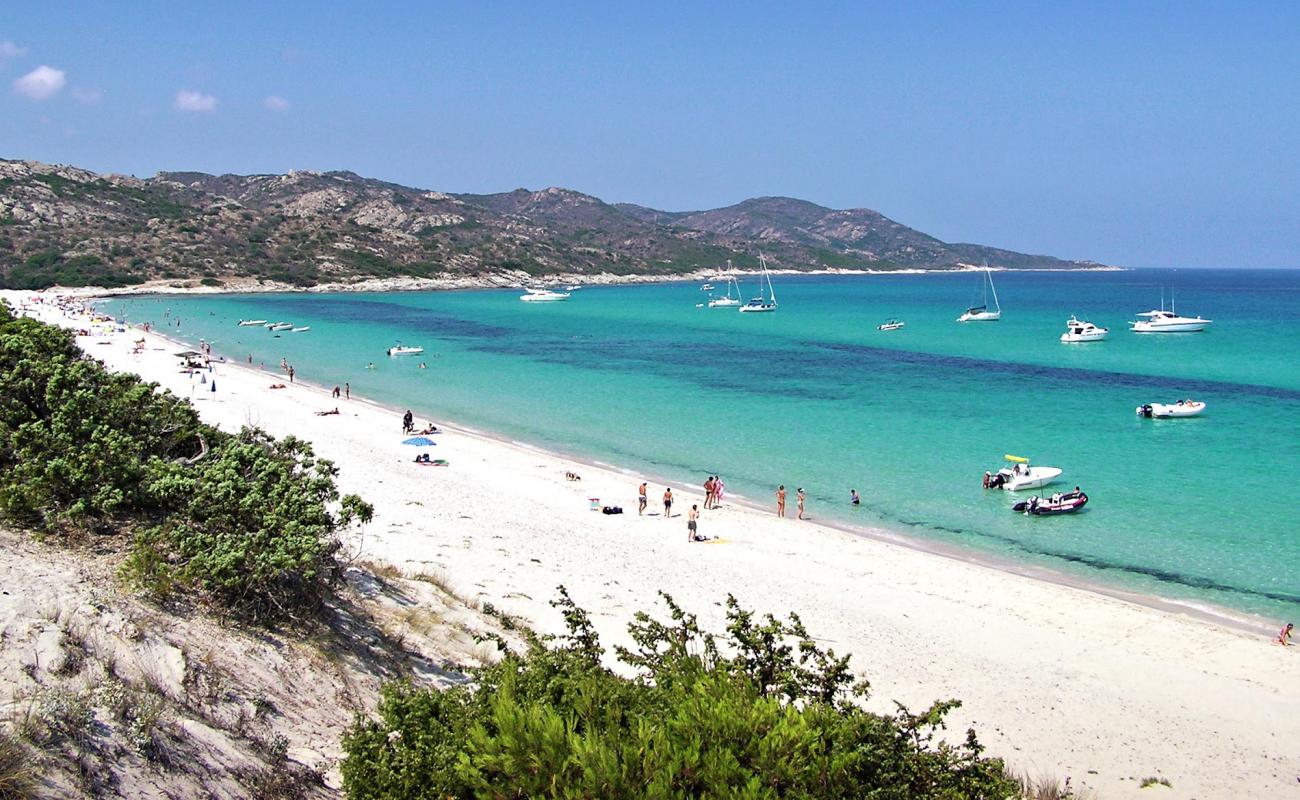 Foto af Pampelonne Strand med hvidt fint sand overflade