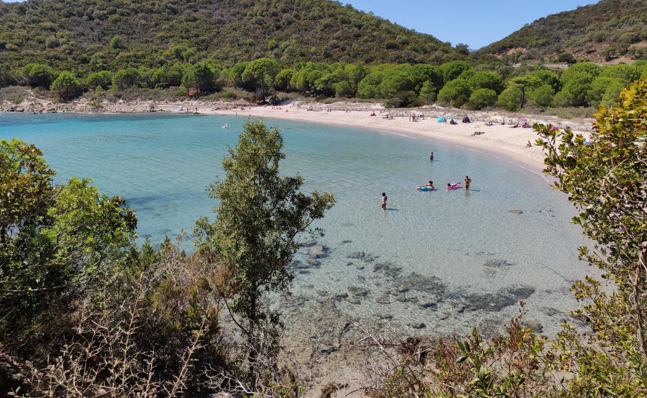 Foto af Plage de Fautea med lys fint sand overflade