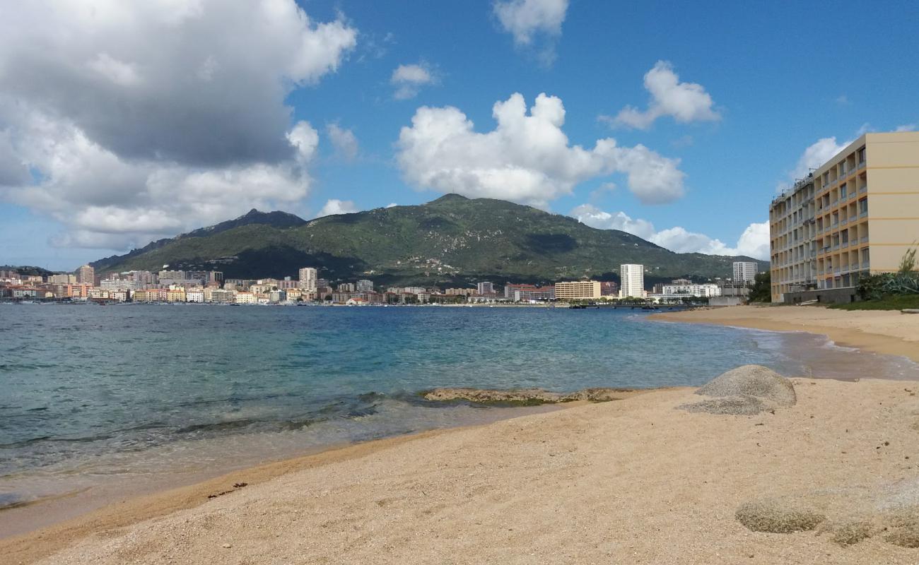 Foto af Corse Azur med lys fint sand overflade