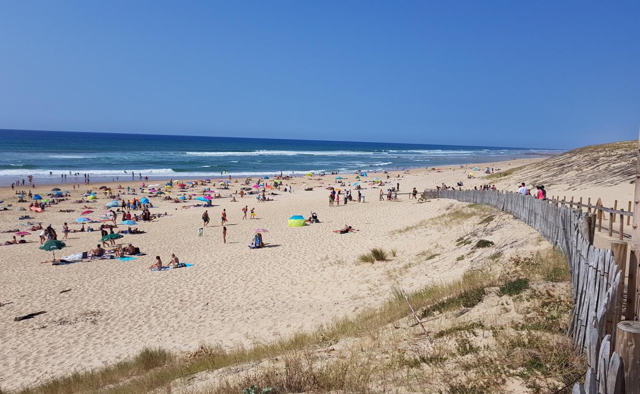 Foto af Soustons Strand med hvidt sand overflade