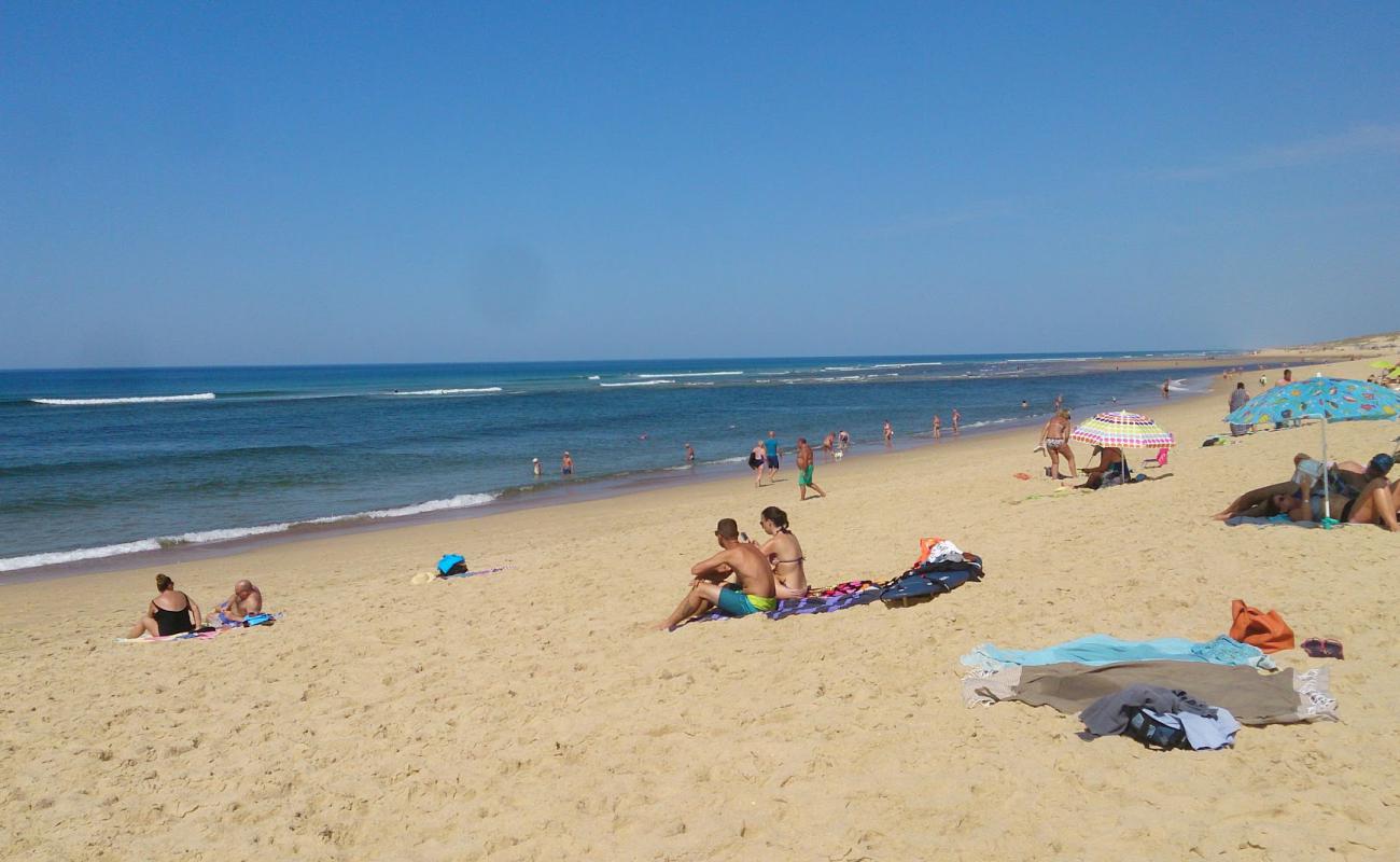 Foto af Moliets Strand med hvidt sand overflade