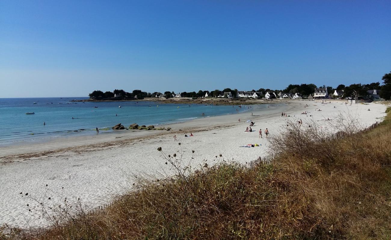 Foto af Plage de Lodonnec med hvidt sand overflade