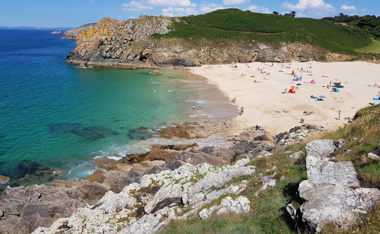 Foto af Plage de Pors Peron med lys sand overflade