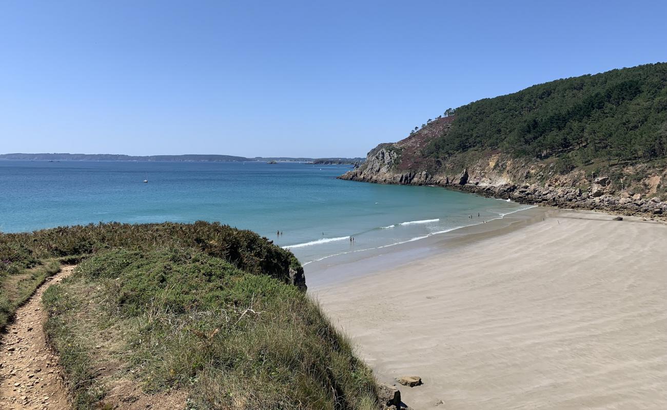 Foto af Trez Bihan Plage med lys fint sand overflade