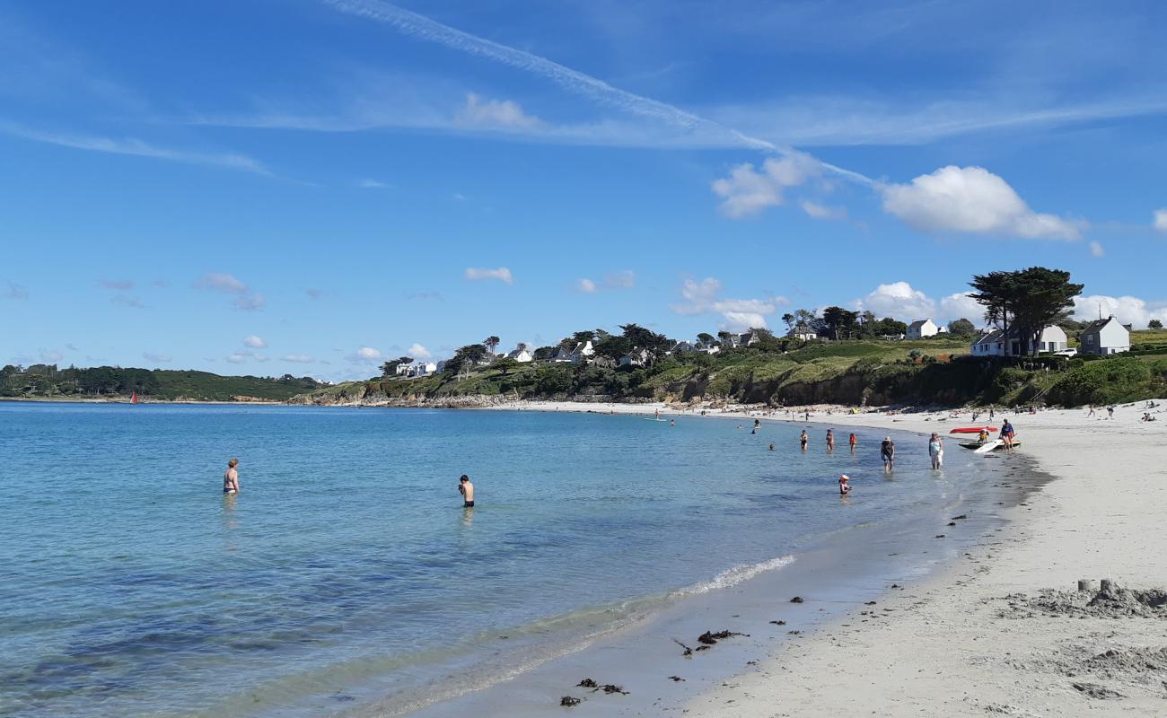 Foto af Plage de Corn ar Gazel med hvidt sand overflade