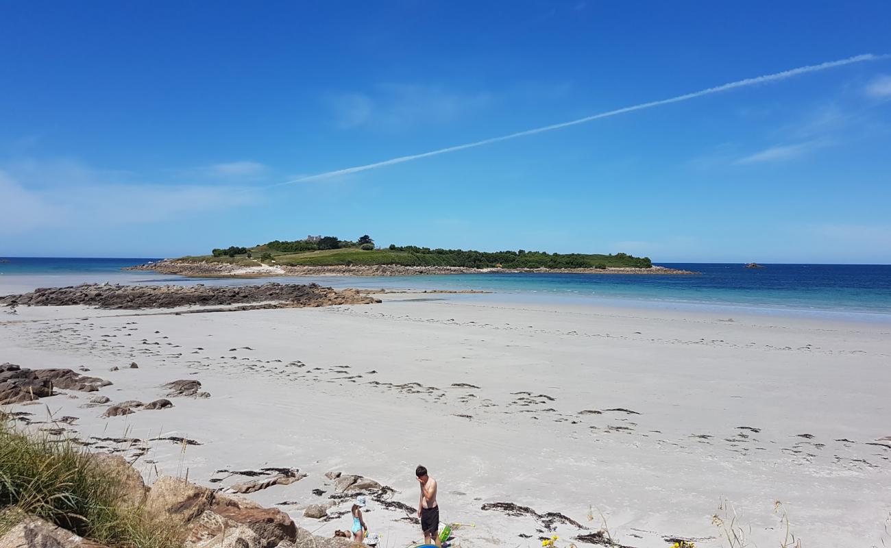 Foto af Plage de Dossen med hvidt sand overflade