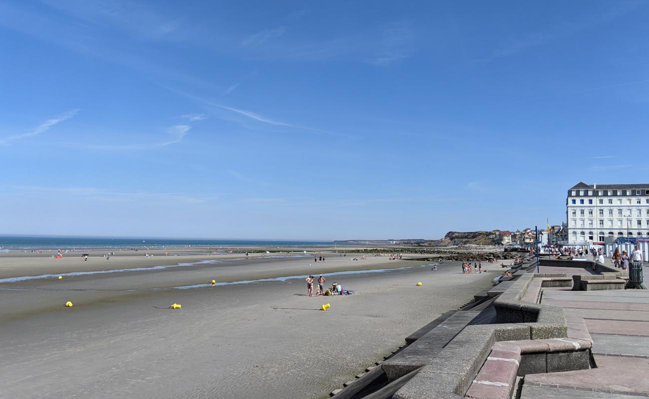 Foto af Wimereux Strand med lys sand overflade