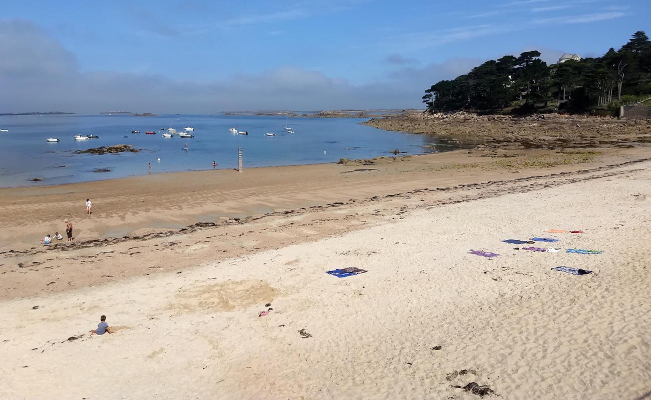 Foto af Plage de Porz Termen med lys sand overflade