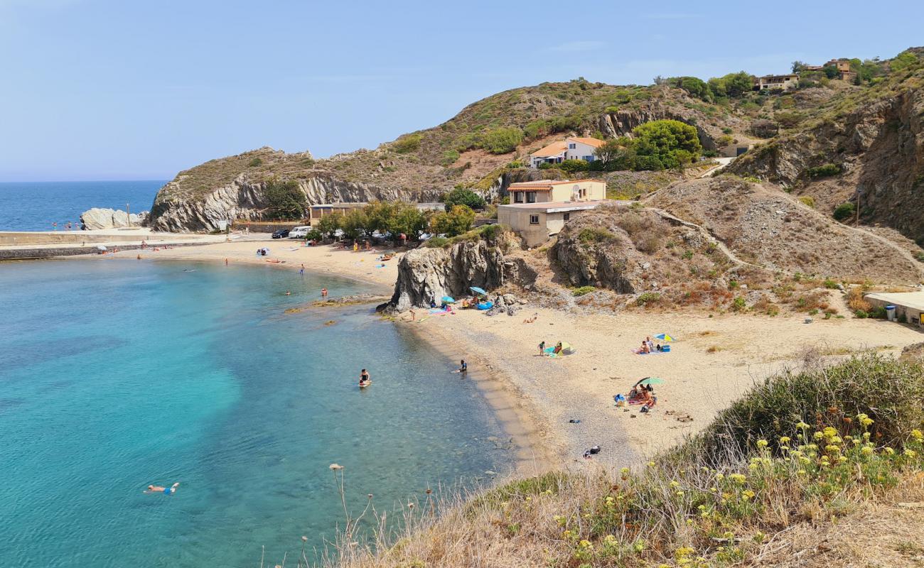 Foto af Plage de l'anse de l'Espeluga med grå sand overflade