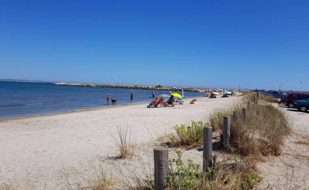 Foto af Plage Olga med grå fin sten overflade