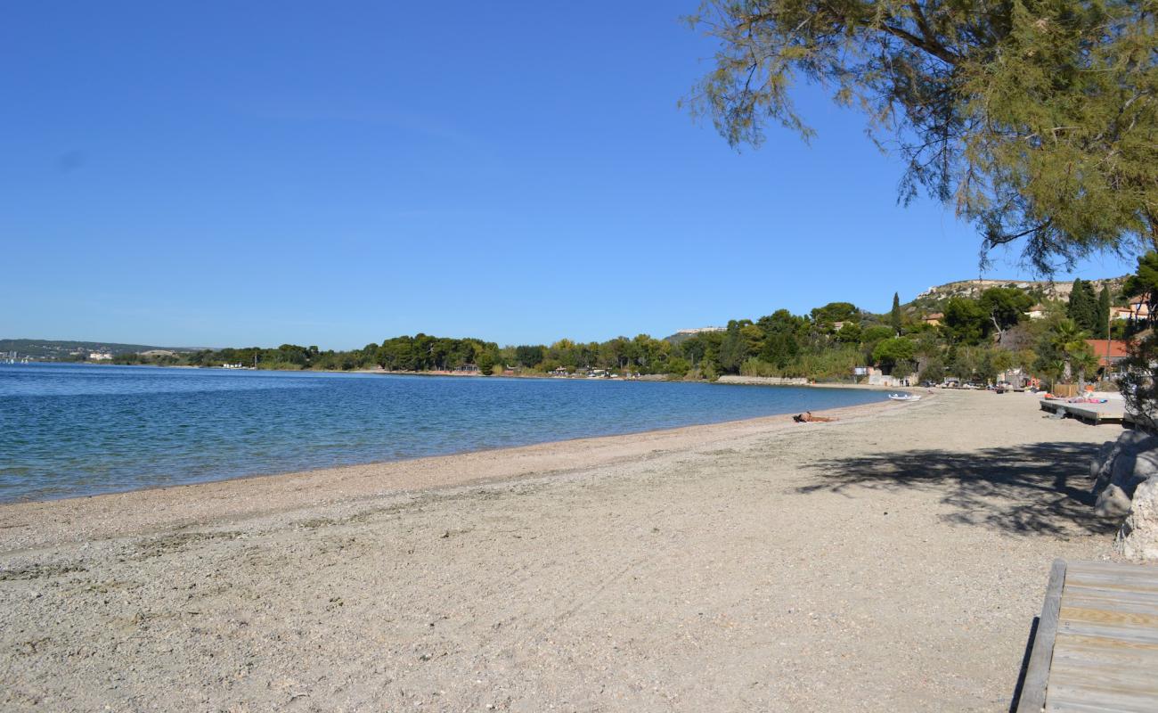 Foto af Plage des Marettes med grå fin sten overflade