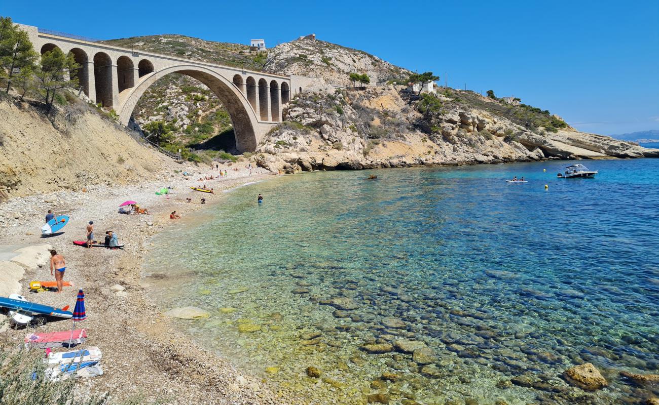 Foto af Plage de Eaux Salees med let sten overflade