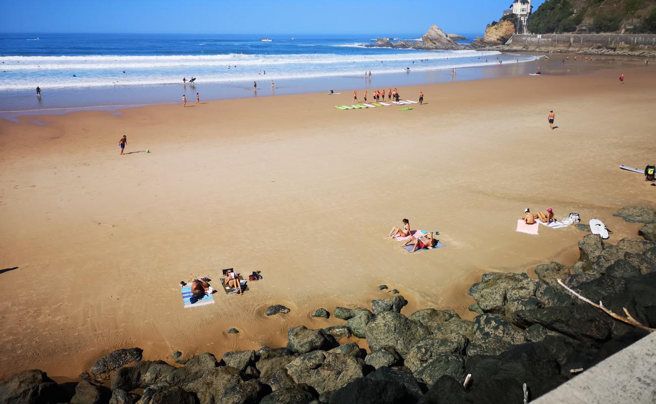 Foto af Plage de la Cote des Basques med lys sand overflade